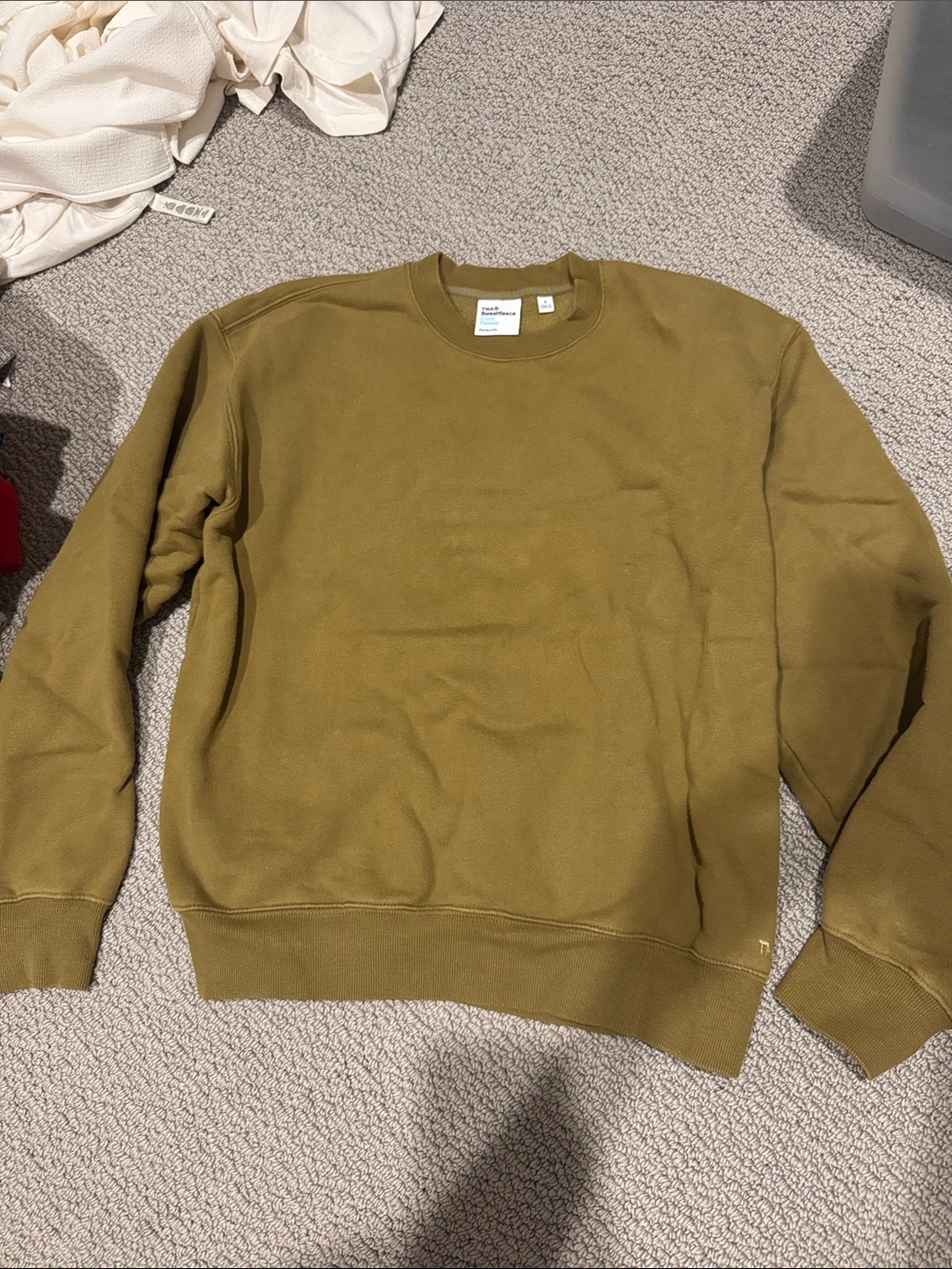 Aritzia TNA Olive Green Crewneck Sweatshirt
